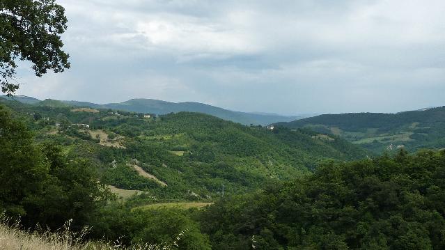 Panorama of the surrounding Apennines